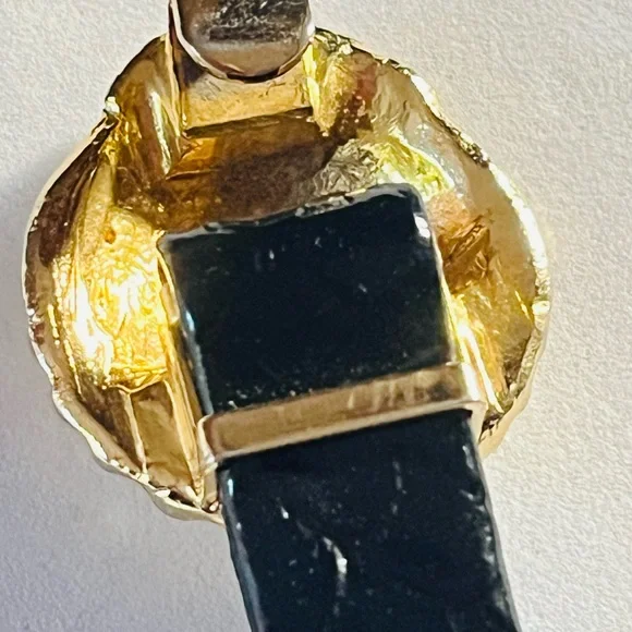 Mimi Di Nicola Vintage 1973 Gold Plated  Shell Embossed Snakeskin Cinch Belt Mimi Di N | Accessories | Mimi Di Nicola Vintage 973 Gold  main image 3